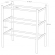 Expandable Shoe Rack, PLAIN 3-TIERED, Yamazaki, White / Nature Expandable Shoe Rack, PLAIN 3-TIERED, Yamazaki, White / Nature