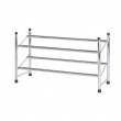 Expandable Shoe Rack, SHUHREGAL, 64~119 x 23 x H 35 cm, Silver Expandable Shoe Rack, SHUHREGAL, 64~119 x 23 x H 35 cm, Silver