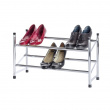 Expandable Shoe Rack, SHUHREGAL, 64~119 x 23 x H 35 cm, Silver Expandable Shoe Rack, SHUHREGAL, 64~119 x 23 x H 35 cm, Silver