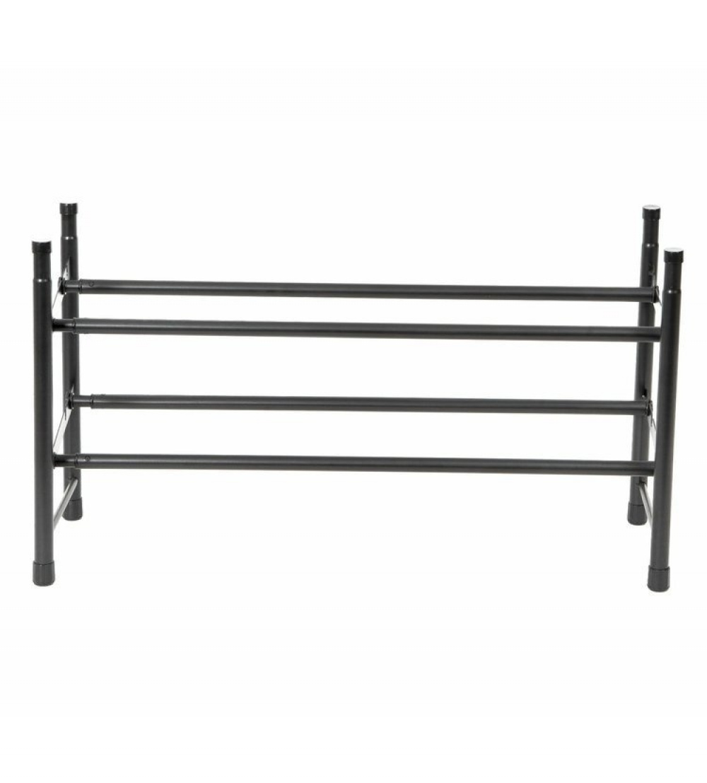 Expandable Shoe Rack, STILITO TELESCOPIC, 62~117 x 23 x H 35 cm, Black in the group Storage / Hallway storage / Shoe racks at SmartaSaker.se (40569)