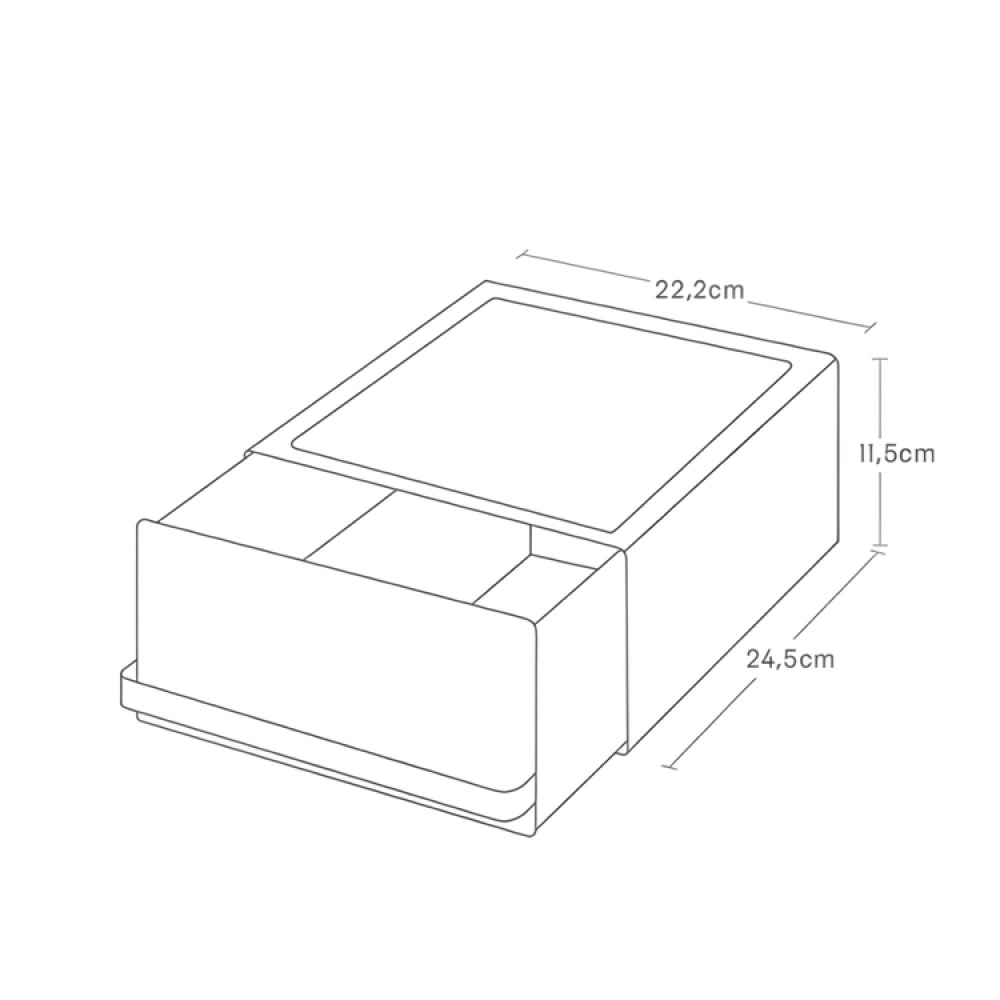 Extra Storage, Metal, SMALL TOWER COUNTERTOP DRAWER, 24,5 x 22, 2 x H 11,5 cm, Yamazaki in the group Storage / Kitchen storage at SmartaSaker.se (40579)