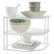 Extra shelf with 3 shelves, CORNER SHELF, 24 x 23 x H 20,5 cm, White Extra shelf with 3 shelves, CORNER SHELF, 24 x 23 x H 20,5 cm, White