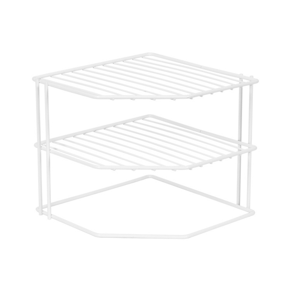 Extra shelf with 3 shelves, CORNER SHELF, 24 x 23 x H 20,5 cm, White in the group Storage / Kitchen storage / Kitchen cabinet organizers at SmartaSaker.se (40582)