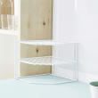 Extra shelf with 3 shelves, CORNER SHELF, 24 x 23 x H 20,5 cm, White Extra shelf with 3 shelves, CORNER SHELF, 24 x 23 x H 20,5 cm, White