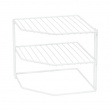Extra shelf with 3 shelves, CORNER SHELF, 24 x 23 x H 20,5 cm, White Extra shelf with 3 shelves, CORNER SHELF, 24 x 23 x H 20,5 cm, White