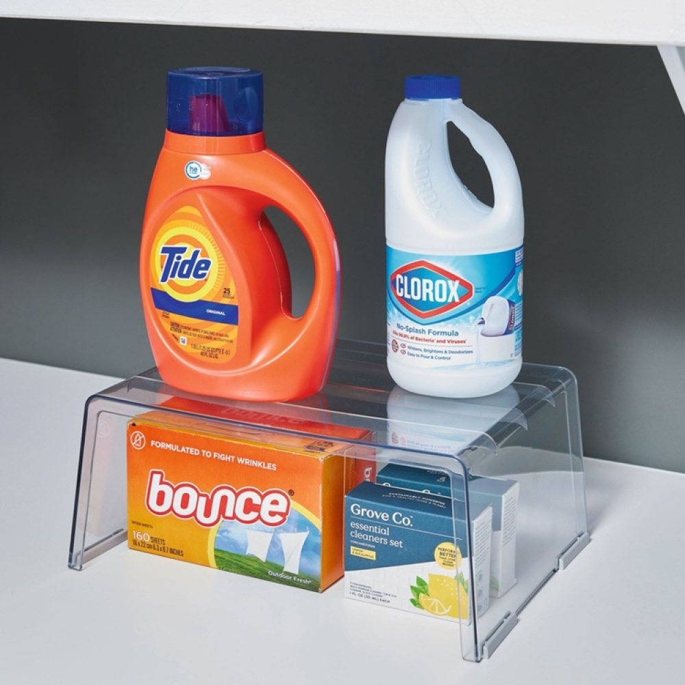 Extra shelf for cabinets, DEEP RISER, 34,2 x 25,4 x H 15,3 cm, Transparent in the group Storage / Kitchen storage / Kitchen cabinet organizers at SmartaSaker.se (40584)