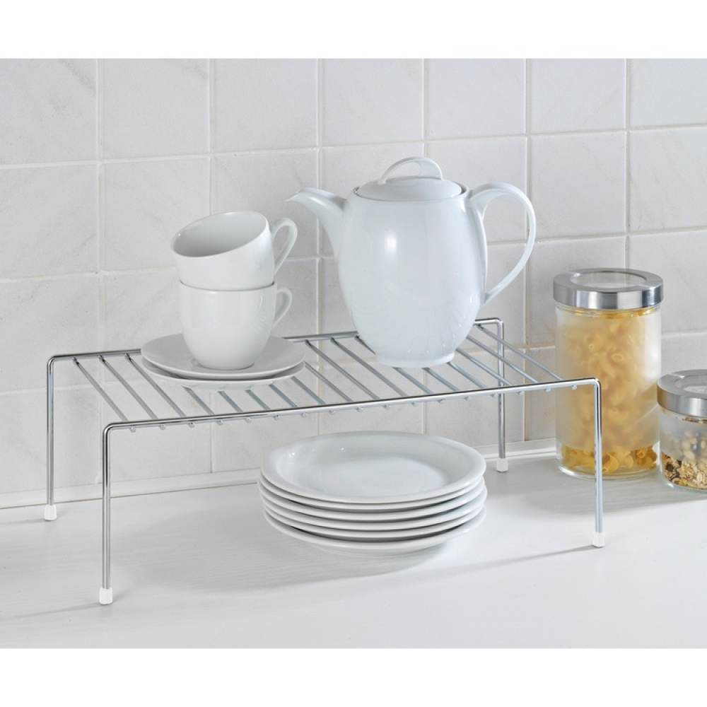 Extra shelf for cabinets, GESCHIRRABLAGE, 42,5 x 22 x H15, Silver in the group Storage / Kitchen storage / Kitchen cabinet organizers at SmartaSaker.se (40586)