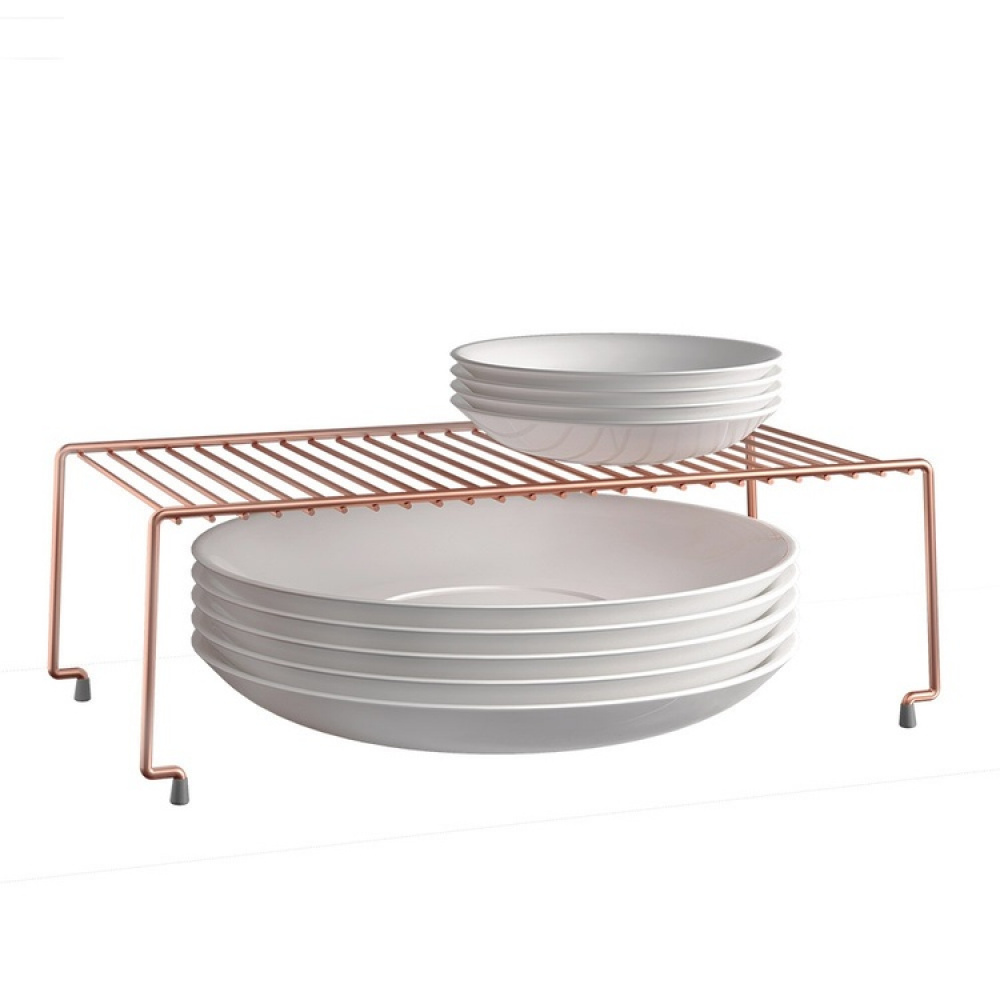 Extra shelf for cabinets, Stackable, BROOKLYN, 47 x 23 x H 15 cm, Copper in the group Storage / Kitchen storage / Kitchen cabinet organizers at SmartaSaker.se (40588)