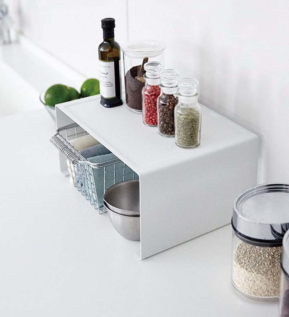 Extra shelf, TOWER STACKABLE RACK, 30,5 x 22 x H 14 cm, Yamazaki, White in the group Storage / Kitchen storage / Kitchen cabinet organizers at SmartaSaker.se (40590)