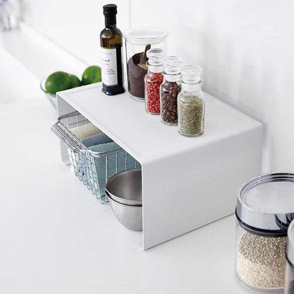Extra shelf, TOWER STACKABLE RACK, 30,5 x 22 x H 14 cm, Yamazaki, White in the group Storage / Kitchen storage / Kitchen cabinet organizers at SmartaSaker.se (40590)