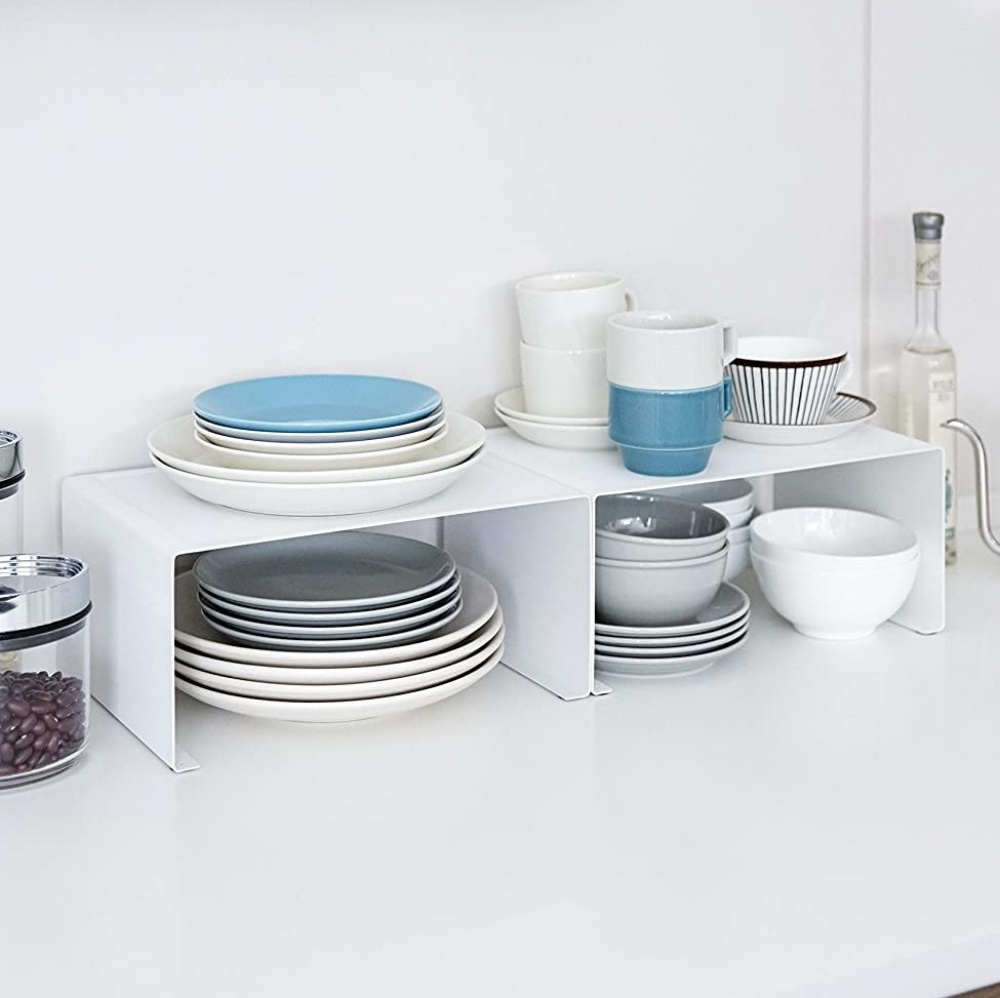 Extra shelf, TOWER STACKABLE RACK, 30,5 x 22 x H 14 cm, Yamazaki, White in the group Storage / Kitchen storage / Kitchen cabinet organizers at SmartaSaker.se (40590)