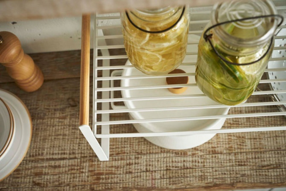 Extra shelf, TOSCA STORAGE RACK, 60 × 22,5 × H22 cm, Yamazaki, White in the group Storage / Kitchen storage / Kitchen cabinet organizers at SmartaSaker.se (40592)