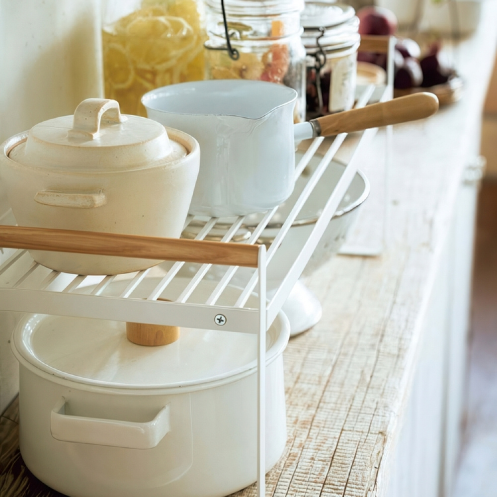 Extra shelf, TOSCA STORAGE RACK, 60 × 22,5 × H22 cm, Yamazaki, White in the group Storage / Kitchen storage / Kitchen cabinet organizers at SmartaSaker.se (40592)