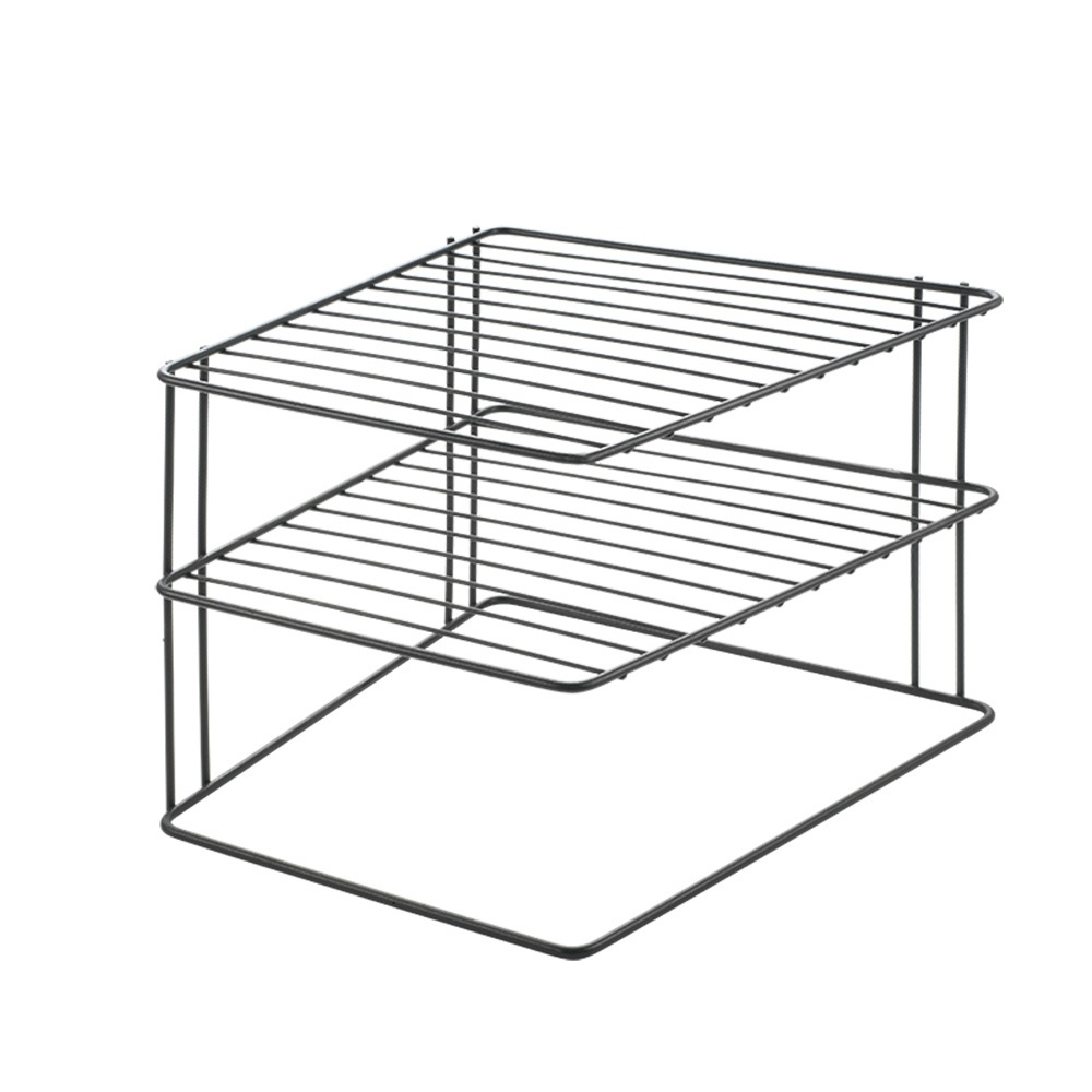 Extra shelf for corners, PALIO LAVA 2-TIER, 25 x 25 x H 19 cm, Black in the group Storage / Kitchen storage / Kitchen cabinet organizers at SmartaSaker.se (40595)