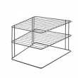 Extra shelf for corners, PALIO LAVA 2-TIER, 25 x 25 x H 19 cm, Black