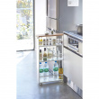 Narrow open storage trolley, TOWER SLIM TROLLEY, 13 x 47,5 x H 80,5 cm