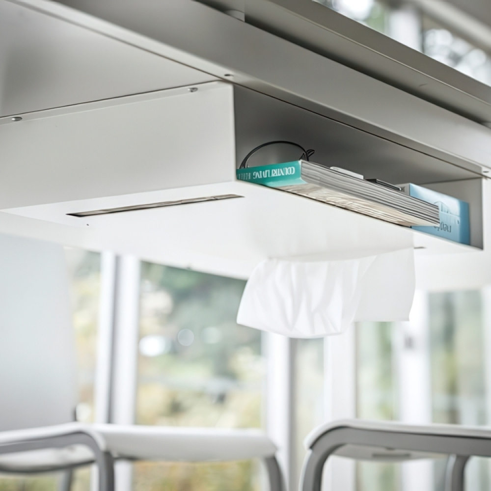 Under Table shelf, YAMAZAKI TOWER, 44 x 24,5 x H 7 cm, White in the group Storage / Kitchen storage / Kitchen cabinet organizers / Under shelf storage at SmartaSaker.se (40599)