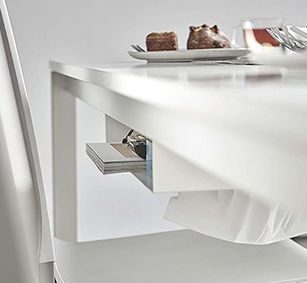 Under Table shelf, YAMAZAKI TOWER, 44 x 24,5 x H 7 cm, White in the group Storage / Kitchen storage / Kitchen cabinet organizers / Under shelf storage at SmartaSaker.se (40599)