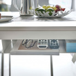 Under Table shelf, YAMAZAKI TOWER, 44 x 24,5 x H 7 cm, White Under Table shelf, YAMAZAKI TOWER, 44 x 24,5 x H 7 cm, White