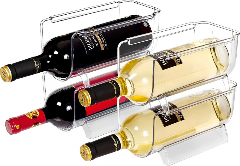 Bottle storage, Stackable, FRANGEMENT FRIGO, 21 x 11,5 x H 11 cm Clear in the group Storage / Kitchen storage at SmartaSaker.se (40602)
