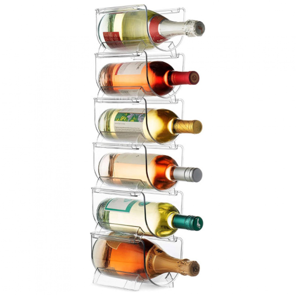 Bottle storage, Stackable, FRANGEMENT FRIGO, 21 x 11,5 x H 11 cm Clear in the group Storage / Kitchen storage at SmartaSaker.se (40602)