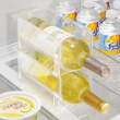 Bottle storage, 1 bottle, Stackable, WINE RACK, 10 x 20 x H 10 cm, Transparent