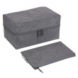 Travel Accessories Bag with extra pouch, BIGSO, Grey Travel Accessories Bag with extra pouch, BIGSO, Grey