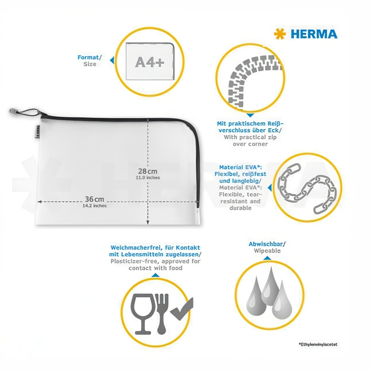 Storage pouch, UNIVERSAL BAG A4+, 36 x 28 cm in the group Storage / Travel storage / Packing cubes at SmartaSaker.se (40614)