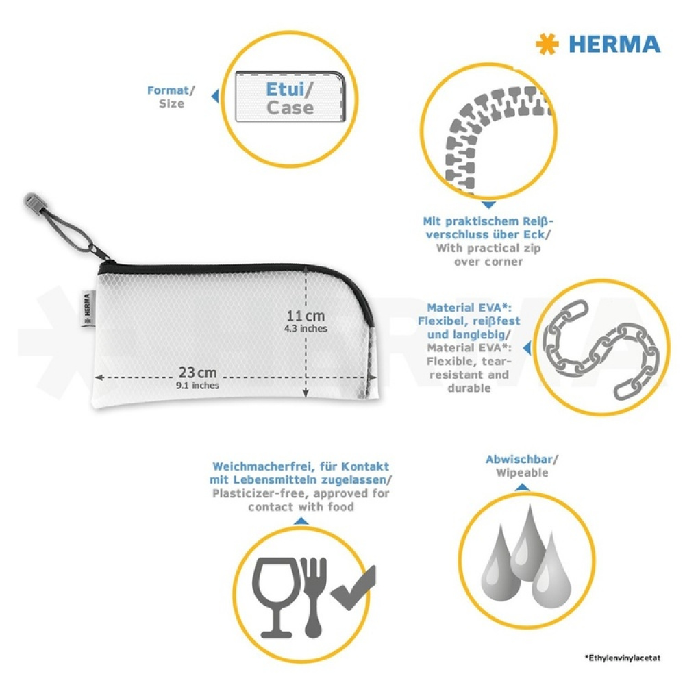 Storage pouch, UNIVERSAL ETUI, 23 x 11 cm in the group Storage / Travel storage / Toiletry bags at SmartaSaker.se (40616)