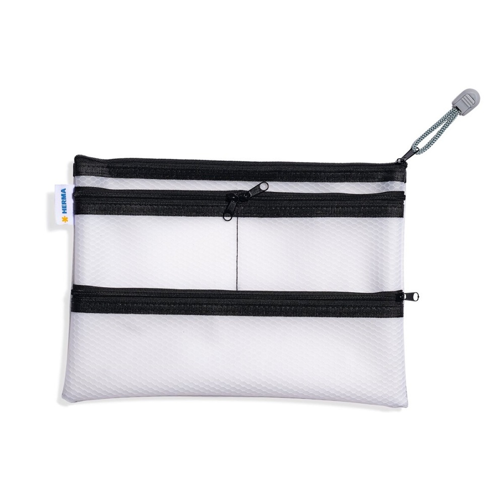 Storage pouch, UNIVERSAL MULTI BAG A5, 26 x 20 cm, Transparent / Black in the group Storage / Travel storage / Packing cubes at SmartaSaker.se (40617)