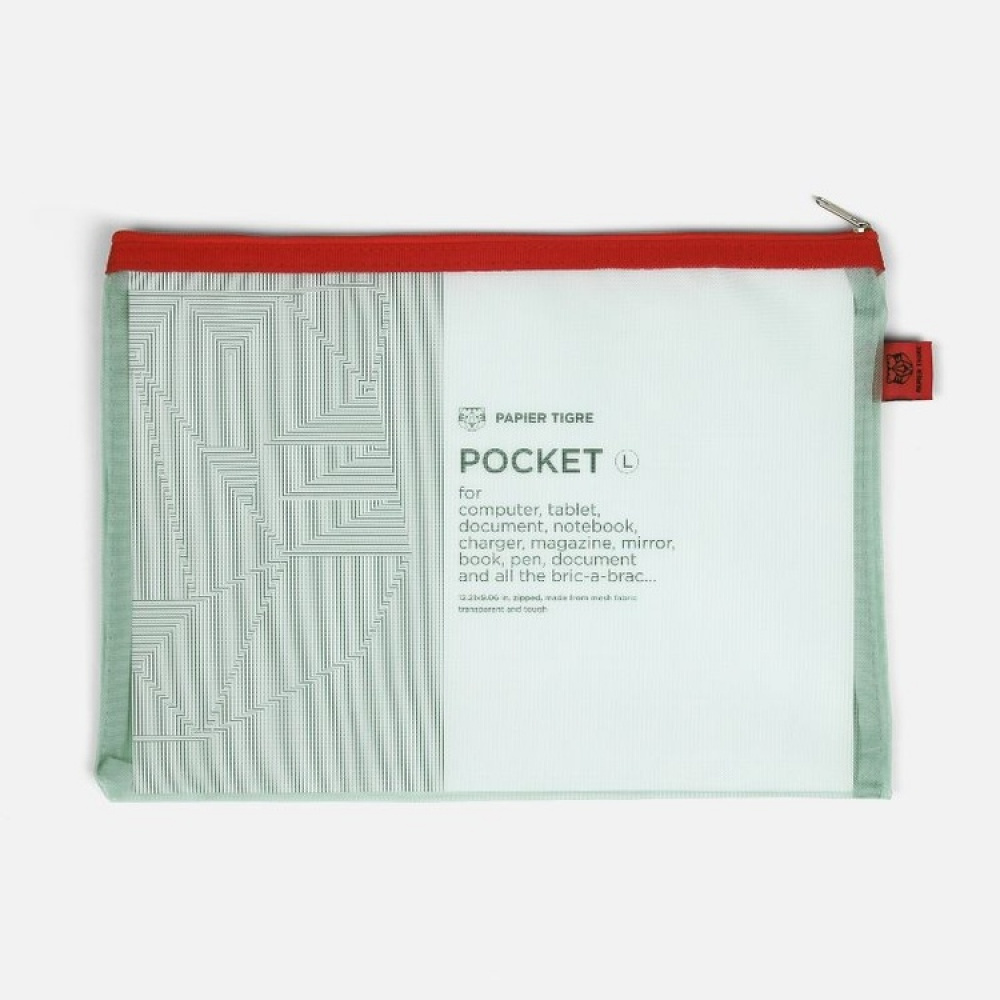 Case, PAPIER TIGRE LARGE MESH POCKET, 24 x 31 cm in the group Storage / Travel storage at SmartaSaker.se (40623)