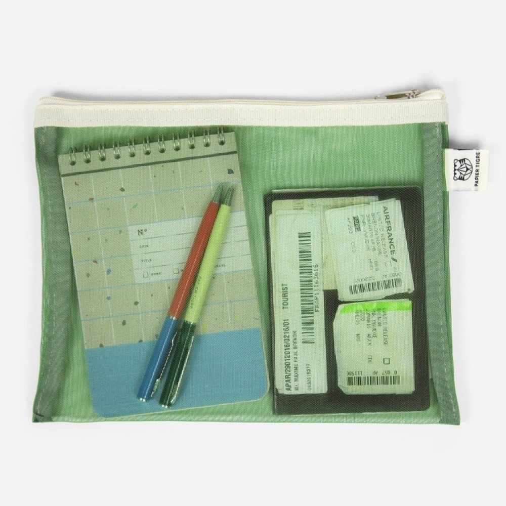Case, PAPIER TIGRE MEDIUM MESH POCKET, 18 x 24 cm in the group Storage / Travel storage at SmartaSaker.se (40624)