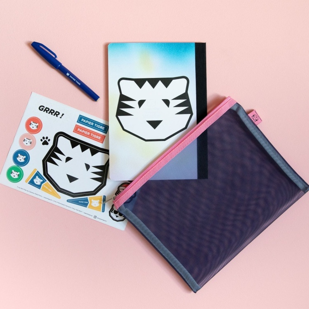 Case, PAPIER TIGRE MEDIUM MESH POCKET, 18 x 24 cm in the group Storage / Travel storage at SmartaSaker.se (40624)