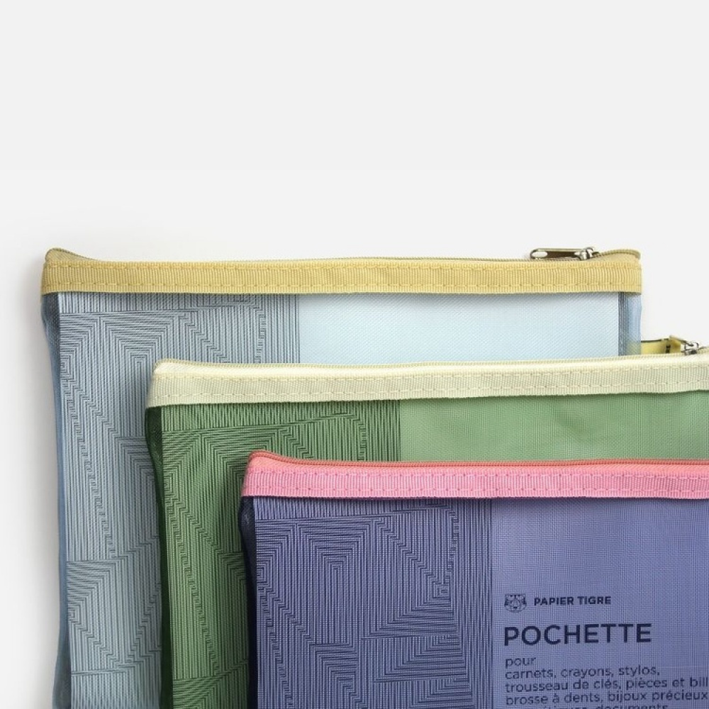 Case, PAPIER TIGRE MEDIUM MESH POCKET, 18 x 24 cm in the group Storage / Travel storage at SmartaSaker.se (40624)