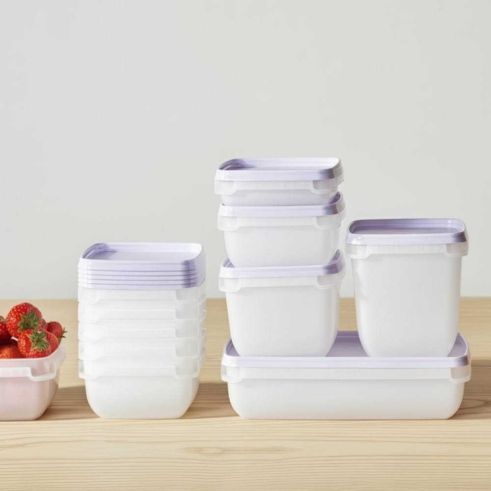 Freezer Boxes 0,75L, Stackable, Set of 4, SMARTSTORE FROST in the group Storage / Kitchen storage / Food containers / SmartStore food containers at SmartaSaker.se (40629)
