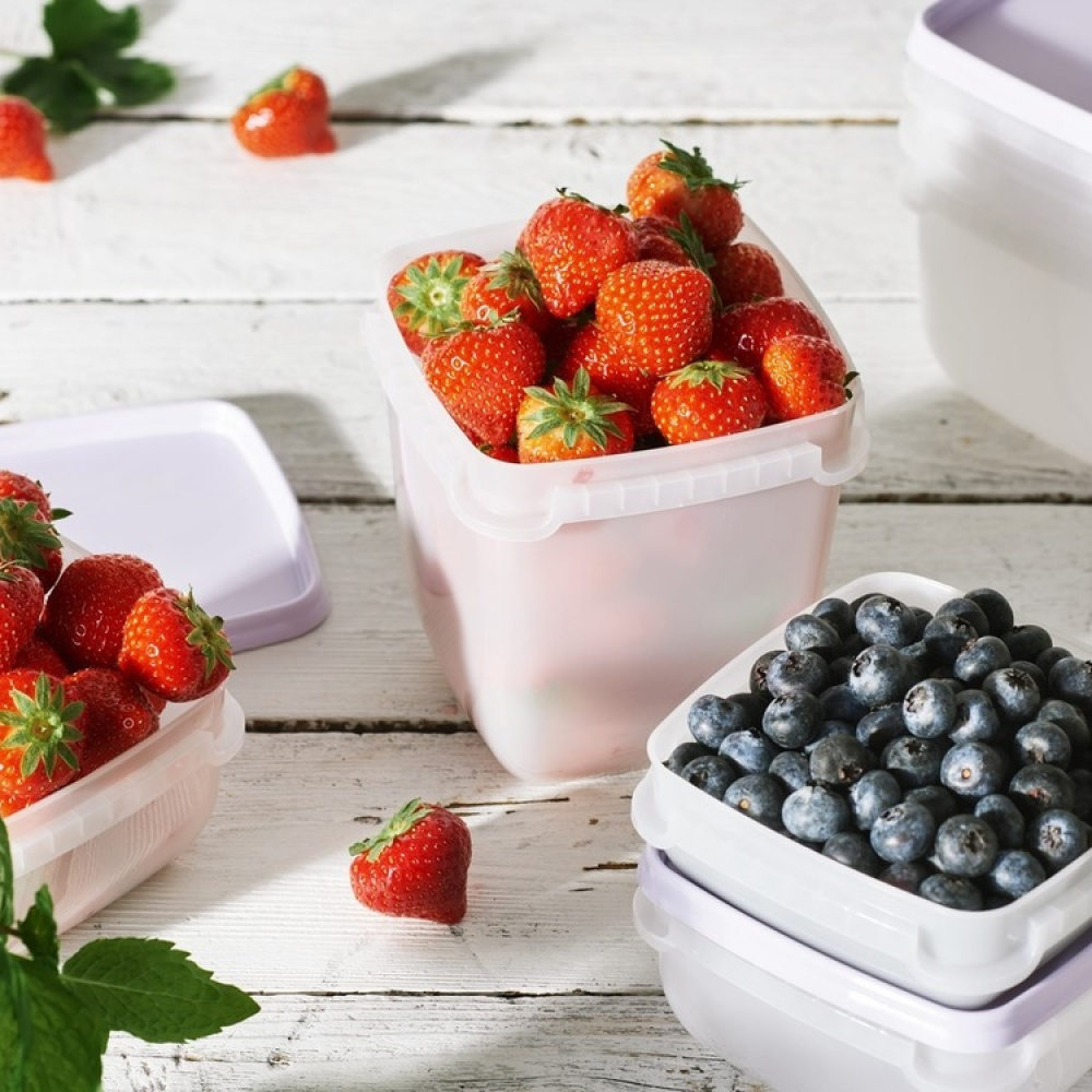 Freezer Boxes 1L, Stackable, Set of 3, SMARTSTORE FROST in the group Storage / Kitchen storage / Food containers / SmartStore food containers at SmartaSaker.se (40631)