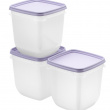 Freezer Boxes 1L, Stackable, Set of 3, SMARTSTORE FROST
