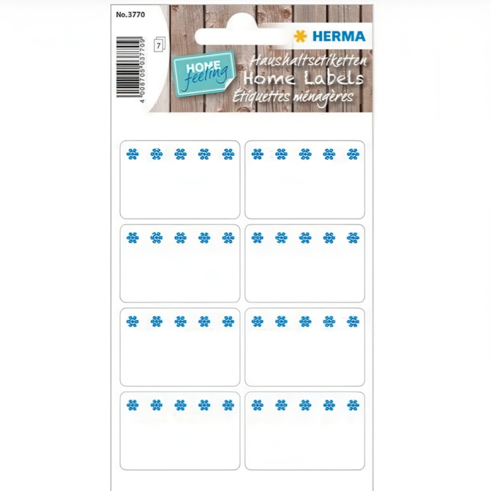 Deep-freeze labels, 56 st, ICE CRYSTALS, 4 x H 2,6 cm , White / Blue in the group Storage / Magnets and adhesives / Signs and labels at SmartaSaker.se (40633)