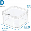 Transparent container, Stackable,ID CRISP, 15,2 x 15,2 x H 9,5 cm, Transparent Transparent container, Stackable,ID CRISP, 15,2 x 15,2 x H 9,5 cm, Transparent