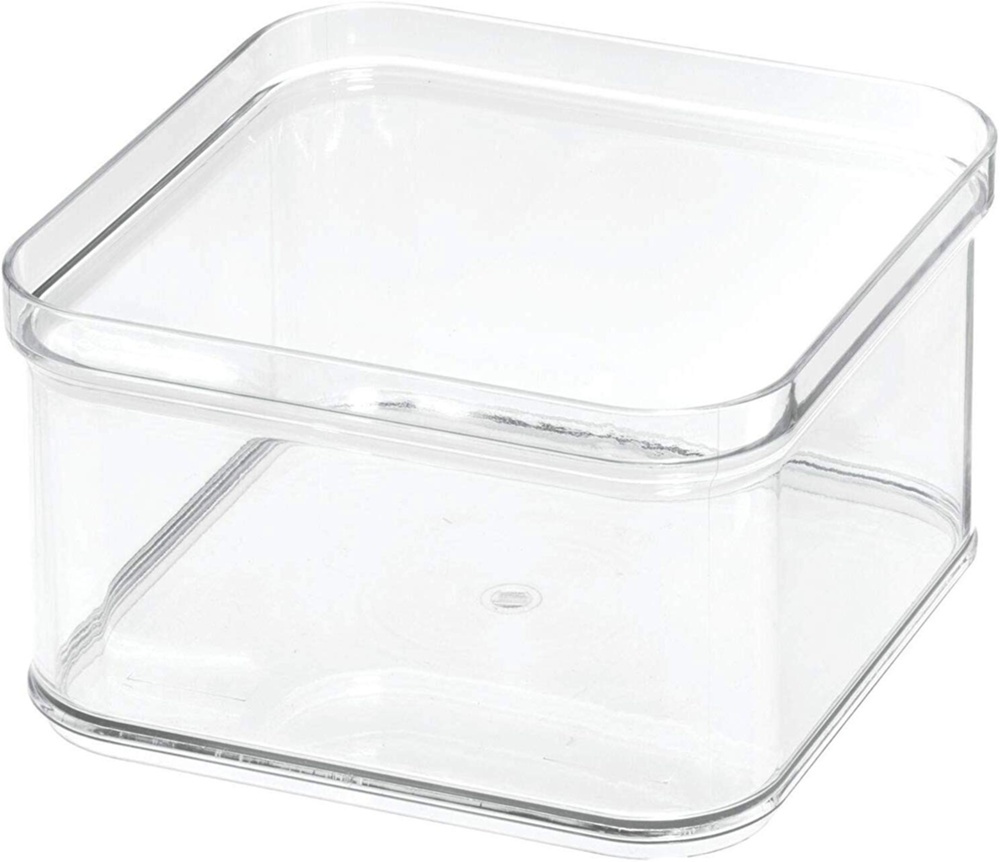 Transparent container, Stackable,ID CRISP, 15,2 x 15,2 x H 9,5 cm, Transparent in the group Storage / Kitchen storage / Fridge storage at SmartaSaker.se (40634)