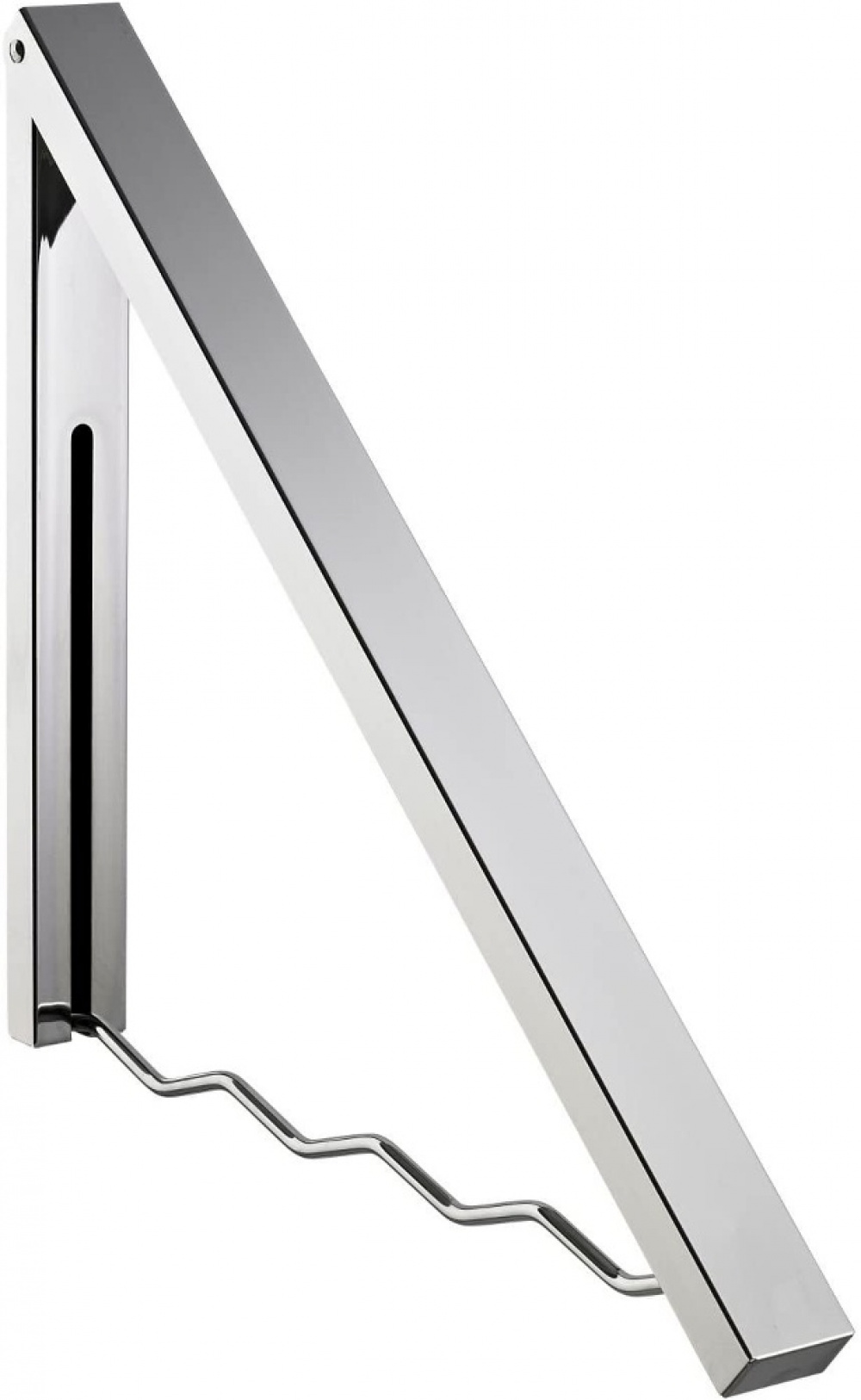 Folding hanger in metal, ALBERT KLAPPGARDEROBE, Silver in the group Storage / Wardrobe storage / Hangers and hooks at SmartaSaker.se (40635)