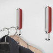 Folding hanger with hook, SIGMA FLIP HOOK, Silver / Red
