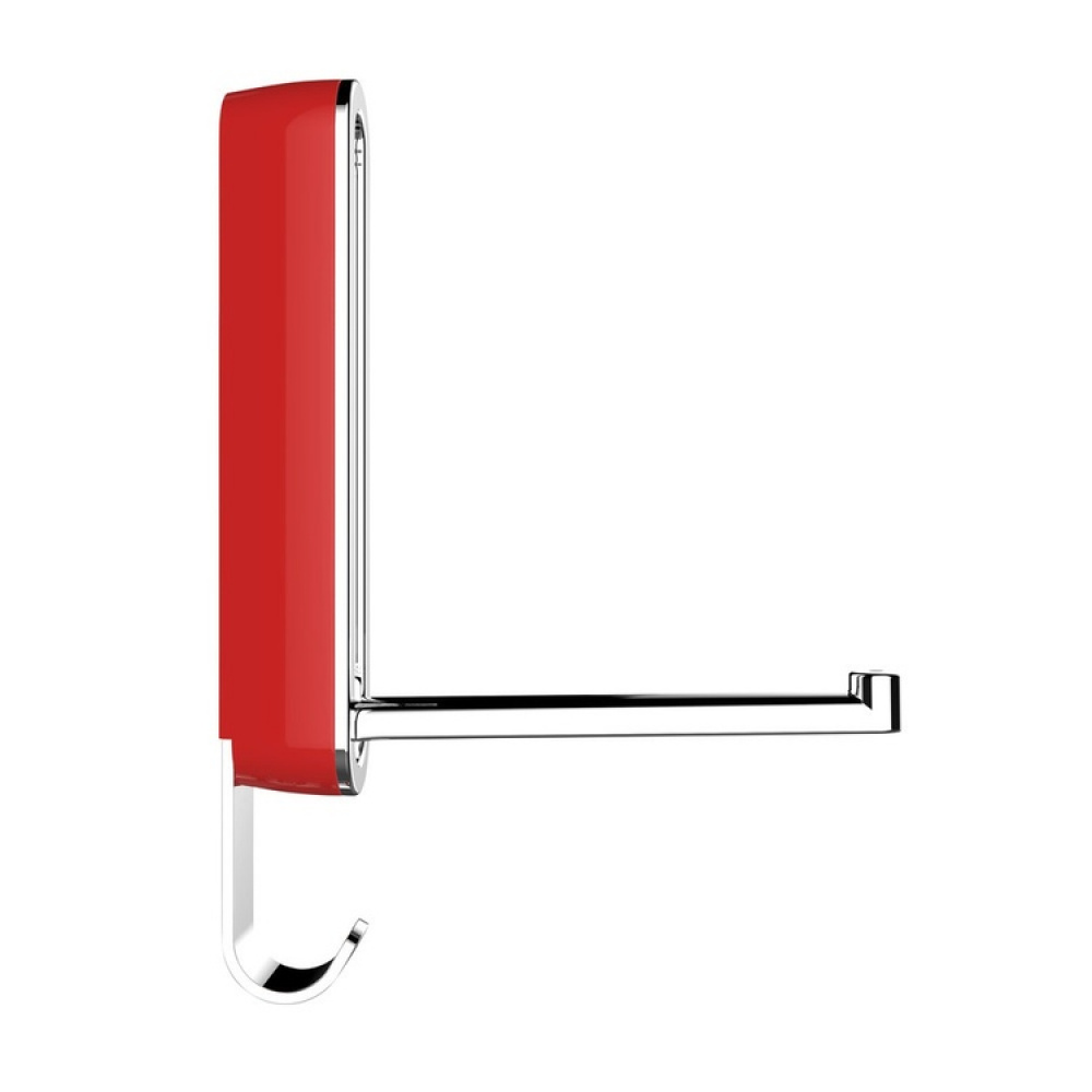 Folding hanger with hook, SIGMA FLIP HOOK, Silver / Red in the group Storage / Wardrobe storage / Hangers and hooks at SmartaSaker.se (40636)