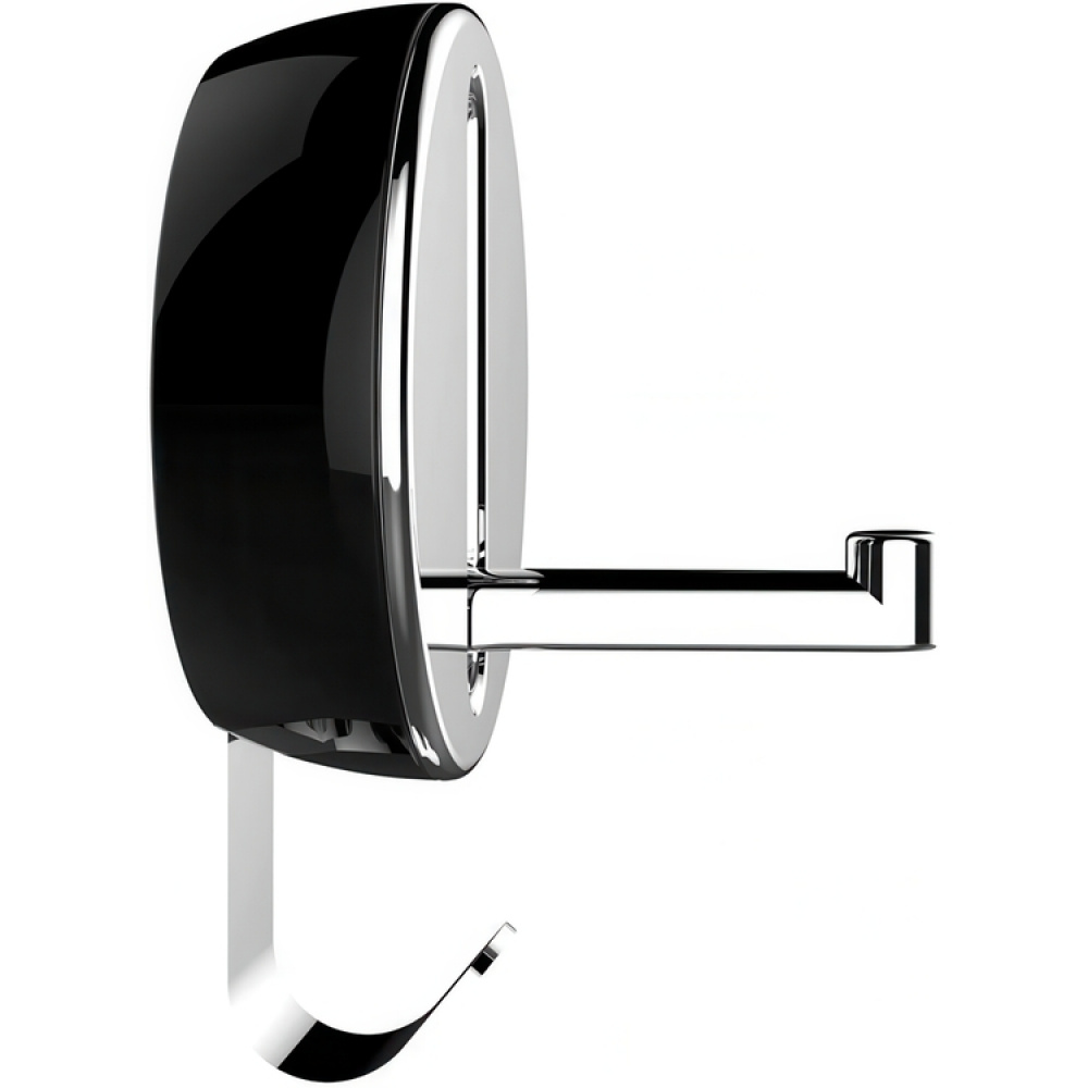 Folding hanger with hook, DELTA FLIP HOOK, Silver / Black in the group Storage / Wardrobe storage / Hangers and hooks at SmartaSaker.se (40637)