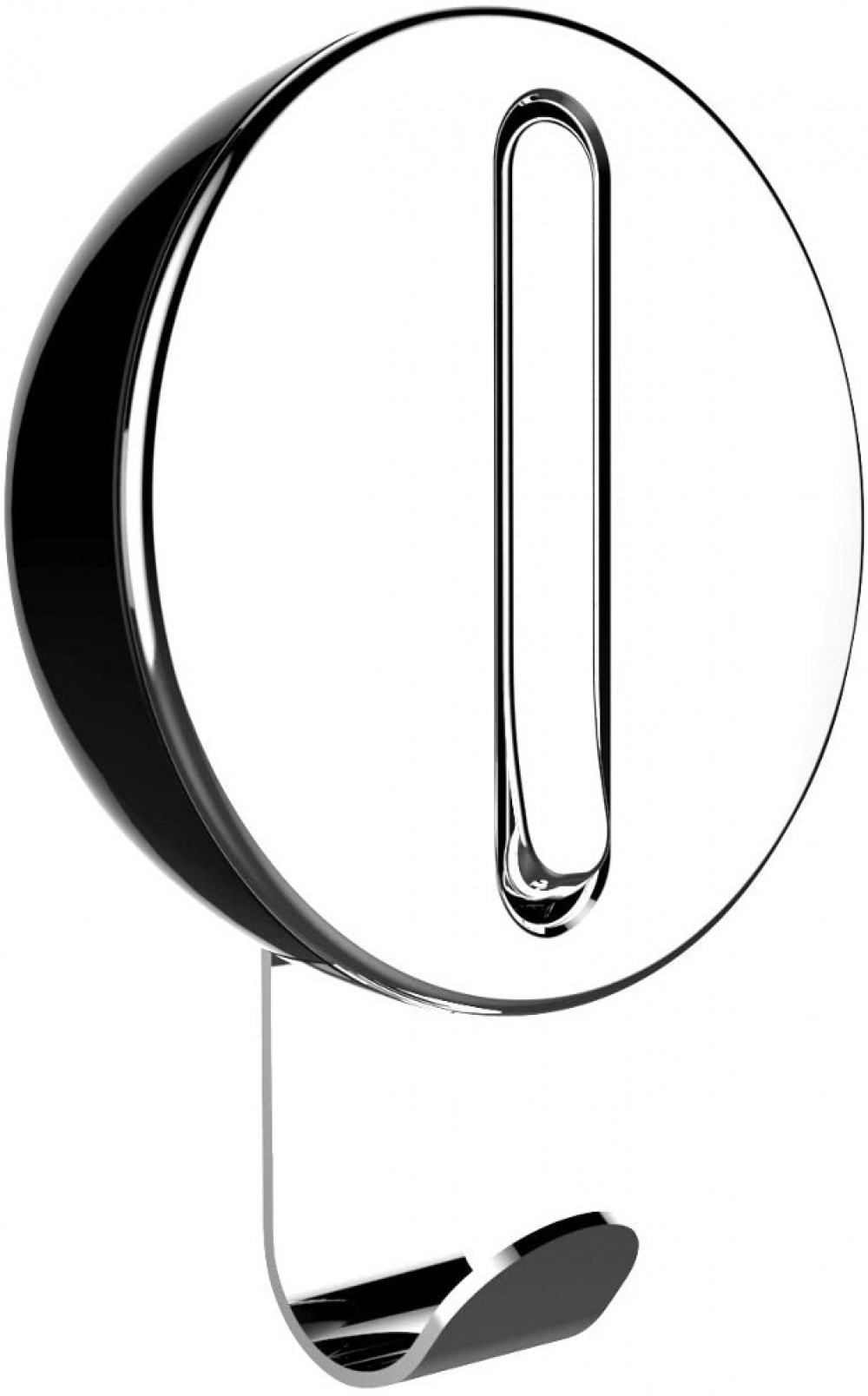 Folding hanger with hook, DELTA FLIP HOOK, Silver / Black in the group Storage / Wardrobe storage / Hangers and hooks at SmartaSaker.se (40637)