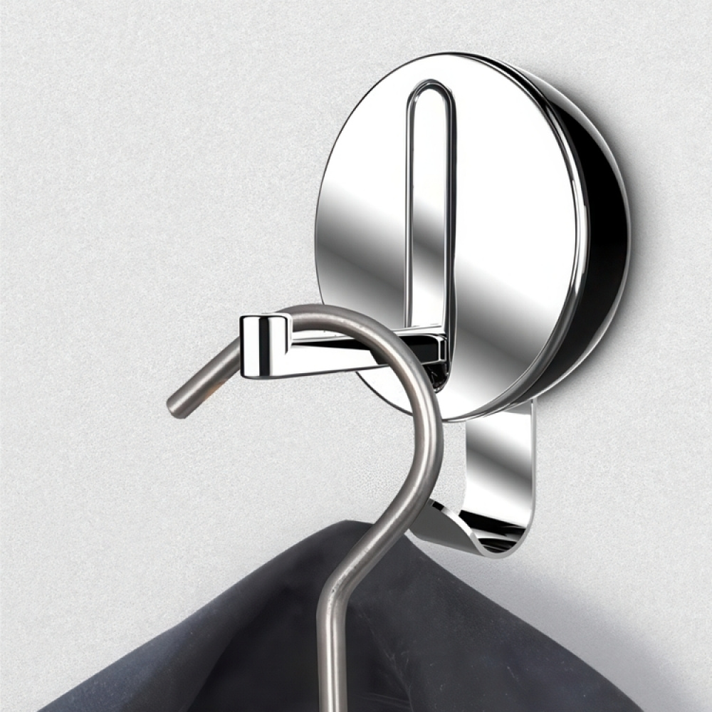 Folding hanger with hook, DELTA FLIP HOOK, Silver / Black in the group Storage / Wardrobe storage / Hangers and hooks at SmartaSaker.se (40637)