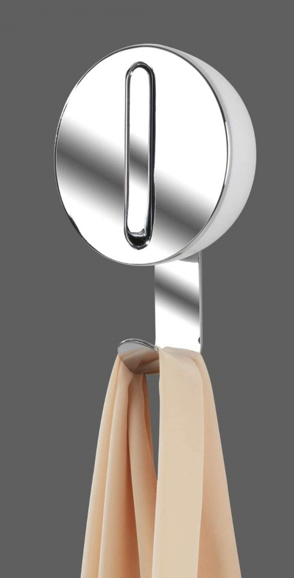 Folding hanger with hook, DELTA FLIP HOOK, Silver / Black in the group Storage / Wardrobe storage / Hangers and hooks at SmartaSaker.se (40637)
