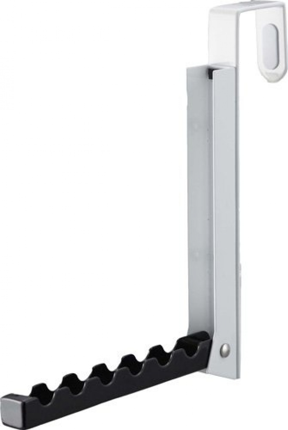 Folding clothes hanger, SMART FOLDING DOOR HANGER, Yamazaki, White / Black in the group Storage / Wardrobe storage / Hangers and hooks at SmartaSaker.se (40640)