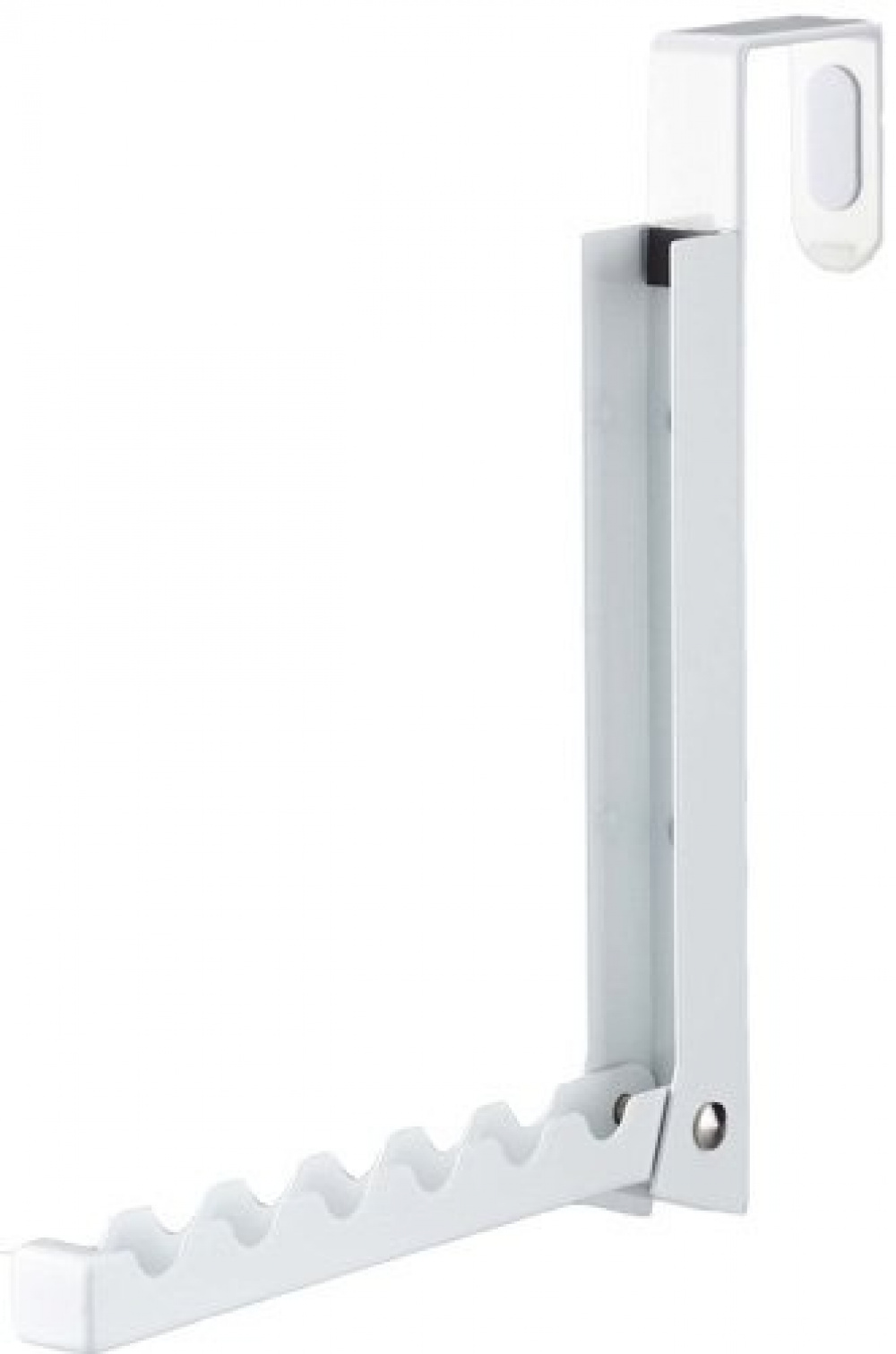 Folding clothes hanger, SMART FOLDING DOOR HANGER, Yamazaki, White in the group Storage / Wardrobe storage / Hangers and hooks at SmartaSaker.se (40641)
