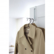 Folding clothes hanger, SMART FOLDING DOOR HANGER, Yamazaki, White Folding clothes hanger, SMART FOLDING DOOR HANGER, Yamazaki, White